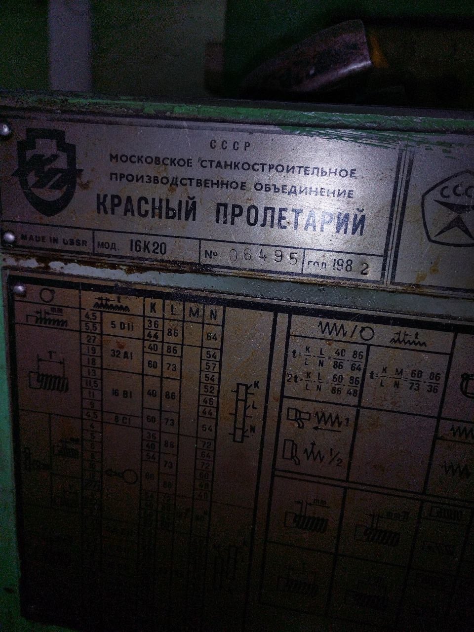 Токарно-винторезный 16К20